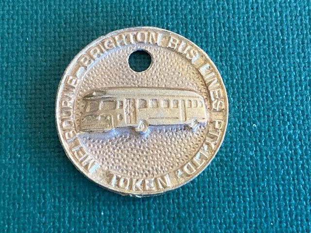Bus Ride Token Melbourne - Brighton Bus Lines Token | Rustys