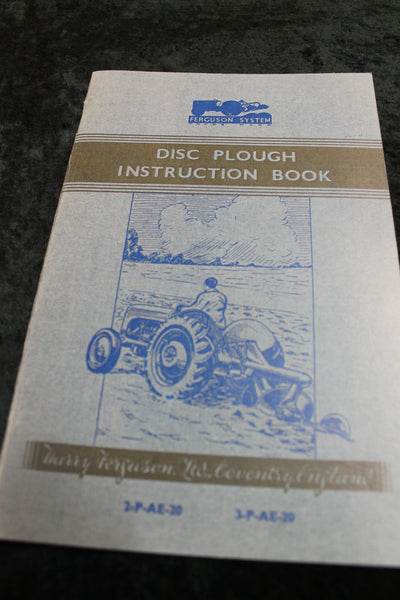 Ferguson  Disc Plough Instruction Book