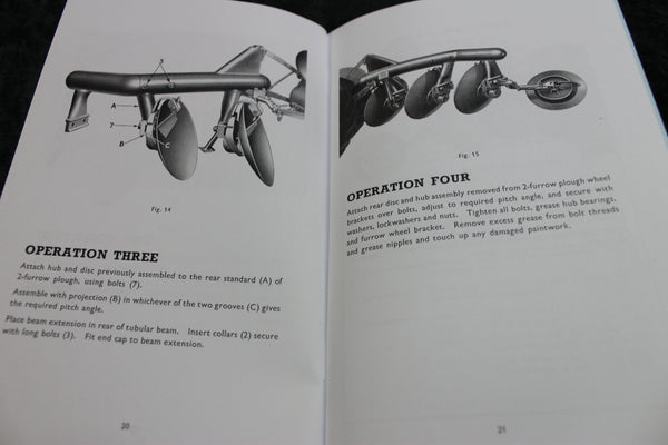 Ferguson  Disc Plough Instruction Book