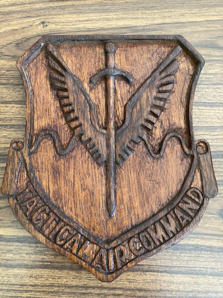 Hand Carved Tactical Air Command Plaque