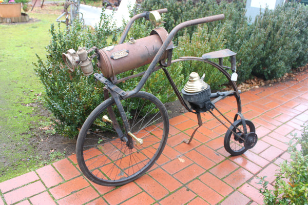 Steampunk Bike Garden Sculpture