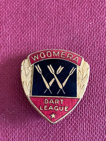 Early 1960's - Woomera Darts Club Enamel Badge