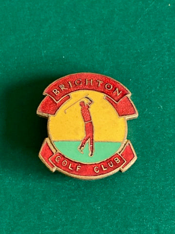 Vintage Brighton Golf Club Enamel Badge
