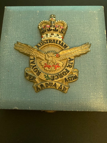 Vintage RAAF Box of Badges