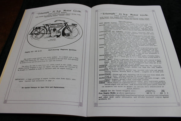 1912 - Triumph Motors Booklet