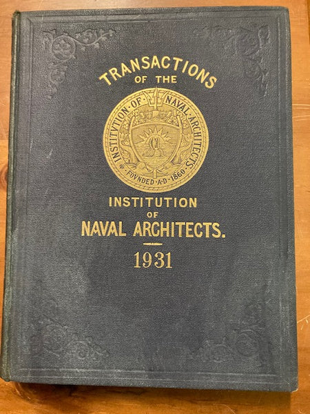 1931 - Naval Architects