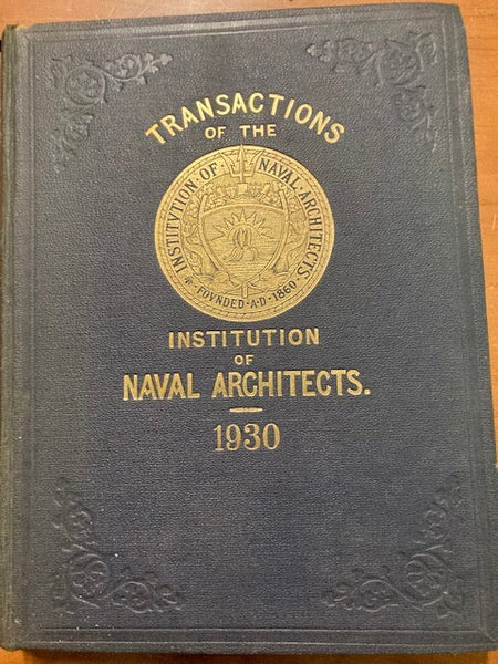 1930 - Naval Architects