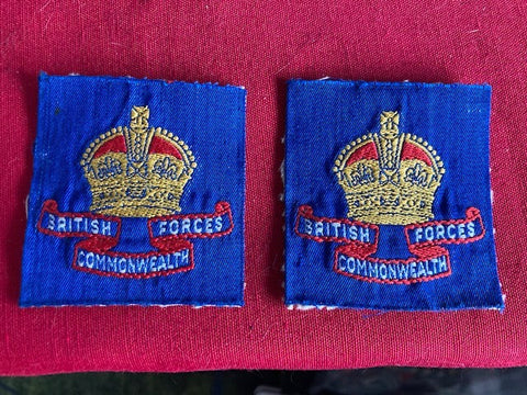 1946-1952 - British Commonwealth Forces Patch Pair