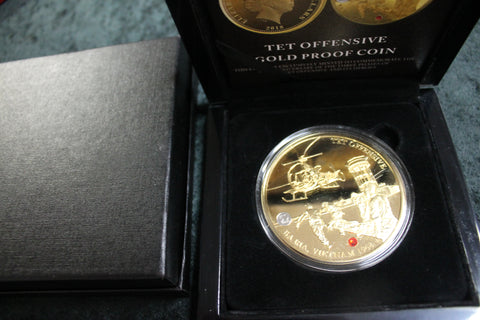 Tet Offensive Gold Proof Coin - Number 19 of 599