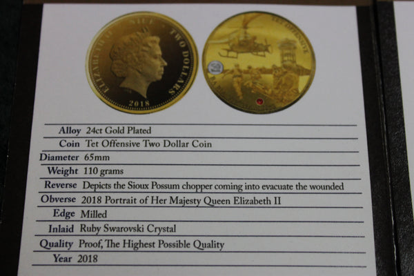 Tet Offensive Gold Proof Coin - Number 19 of 599