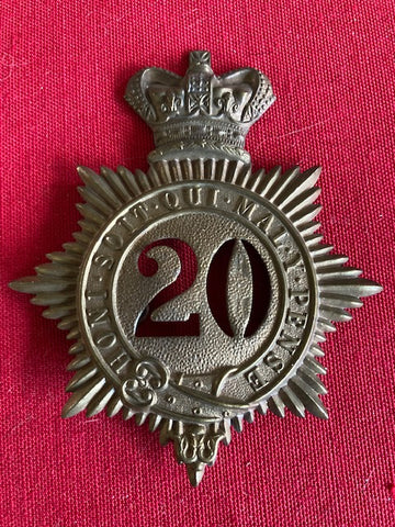 1861 - 1869 - British 20th Foot Shako Badge
