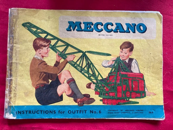 1950's - Meccano Number 6 Outfit Instruction Book