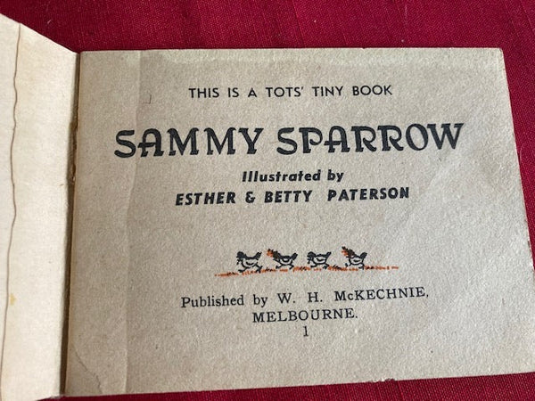 Tot's Tiny Book - Sammy Sparrow