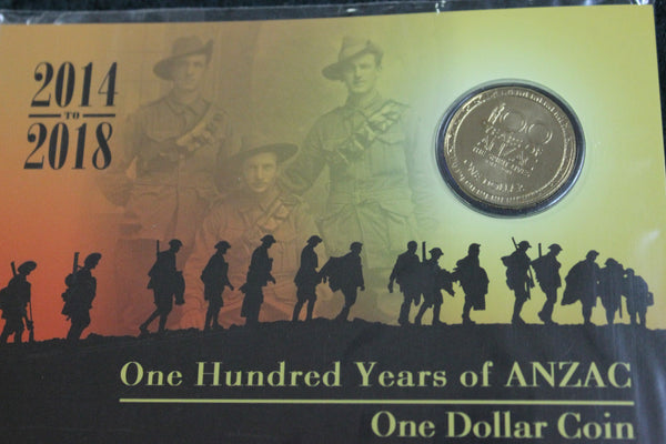 2014 - 100 Years of Anzac One Dollar Coin