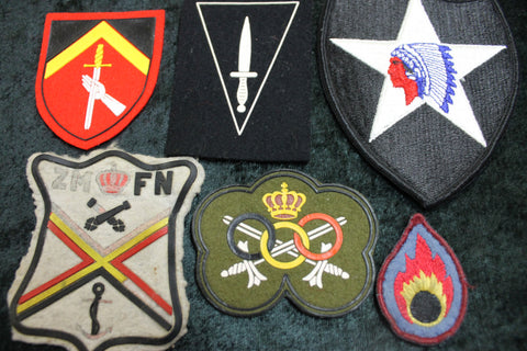 Assorted Belgium Military Patches