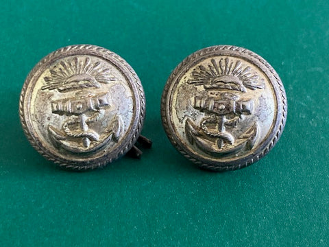 Pair - Vintage P&O Buttons