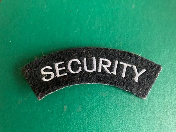 Security Shoulder Title