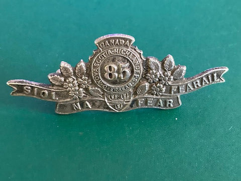 WW1 - Canadian 85th Infantry Regiment Collar Badge