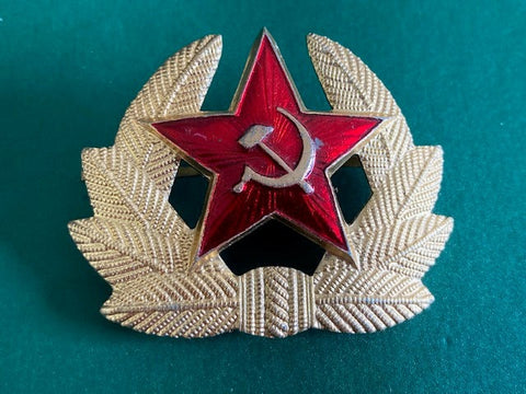 Soviet Russian Army Ushanka Cap Badge