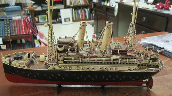 Tin Ship Model.