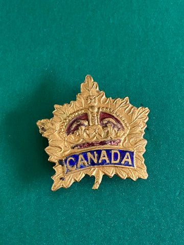 Canadian Regiment Sweetheart Enamel Badge