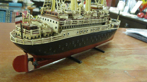Tin Ship Model.