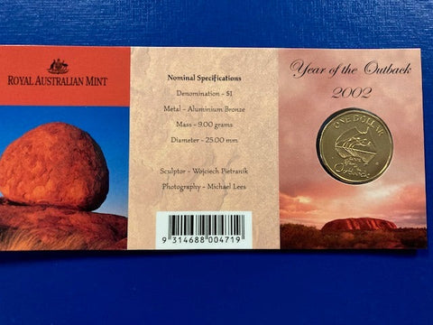 2002 - Year of the Outback One Dollar Coin