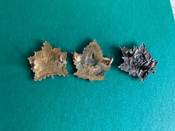 Assorted Canadian Collar badges