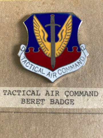 US - Tactical Air Command Enamel Beret Badge