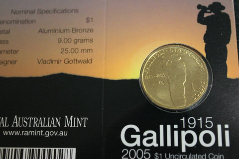 2005 - Gallipoli One Dollar Coin