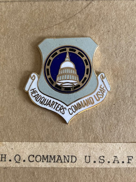 US - Headquarters Command USAF Enamel Badge