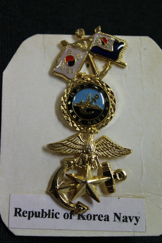Three  Korean Navy Badges