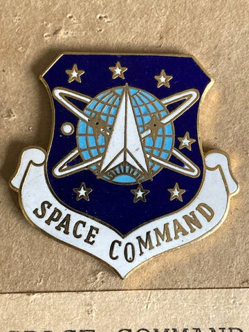 US - Space Command Enamel Badge