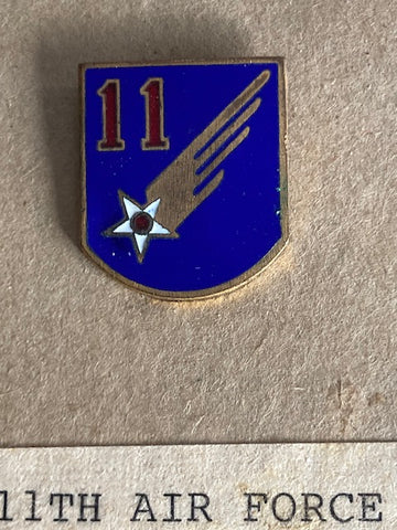 US - 11th Air Force Enamel Badge