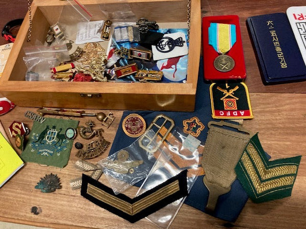 Huon Pine Box of Military Sundries