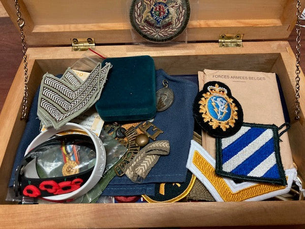 Huon Pine Box of Military Sundries