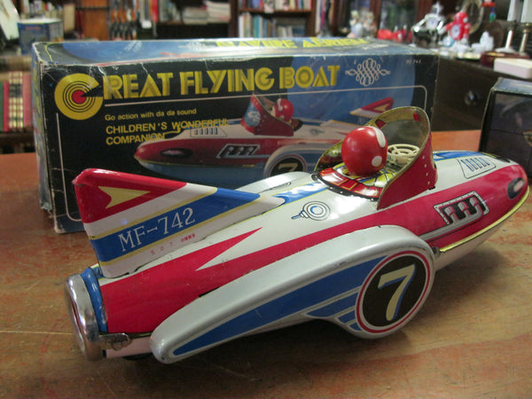 Vintage 1970's - Tinplate Great Flying Boat MF 742