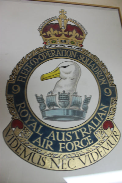 Vintage Framed RAAF 9 Squadron Print