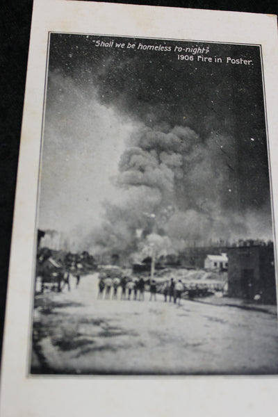 1906 - Foster { Gippsland } Fire Postcard