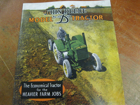 John Deere Model "D" Tractor Booklet