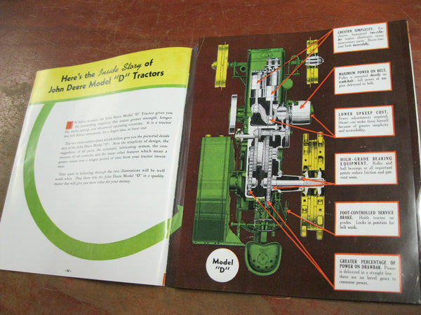 John Deere Model "D" Tractor Booklet