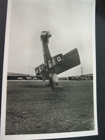 Original Photo Card of Plane Landing
