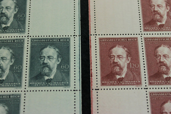 1944 - Bohemia & Moravia Stamp Blocks