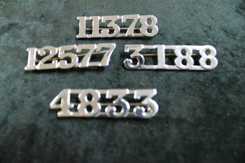 Obsolete Police Numeral Badge