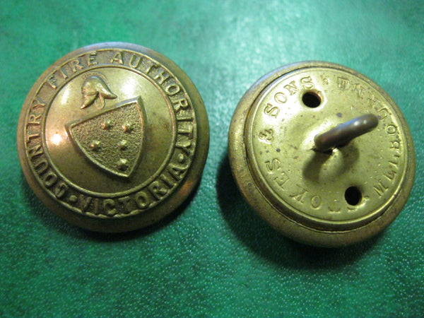 Vintage Victoria CFA Brass Buttons