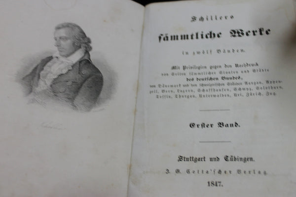3 - Volumes of 1847-1858 Schiller's Works