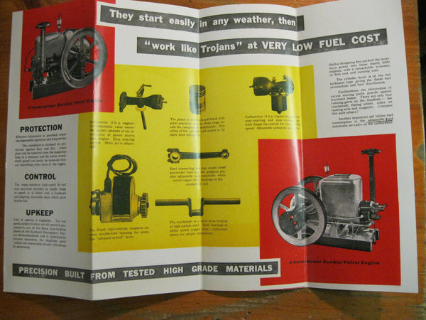 Sundial Petrol Engines Fold Out Pamphlet