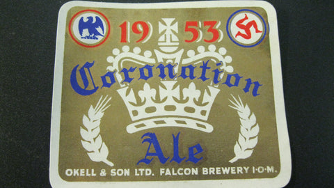 1953 Coronation Beer Label.