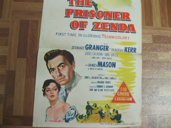 1952 " The Prisoner of Zenda " Australian Poster