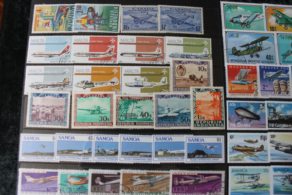 Lot of Aircraft CTO and MUH Stamp Sets